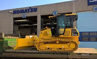 Lasergestuurde Komatsu D37PX bulldozer